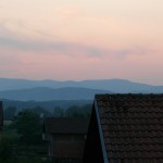 výhled z okna naší první ubykace